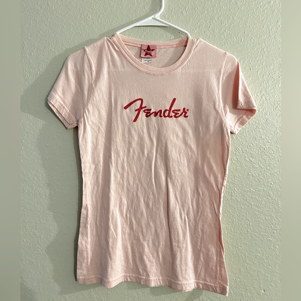 Y2K fender pink shirt